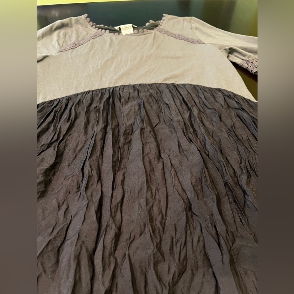 Paisley Vine tunic dress size medium gray - Picture 4 of 4